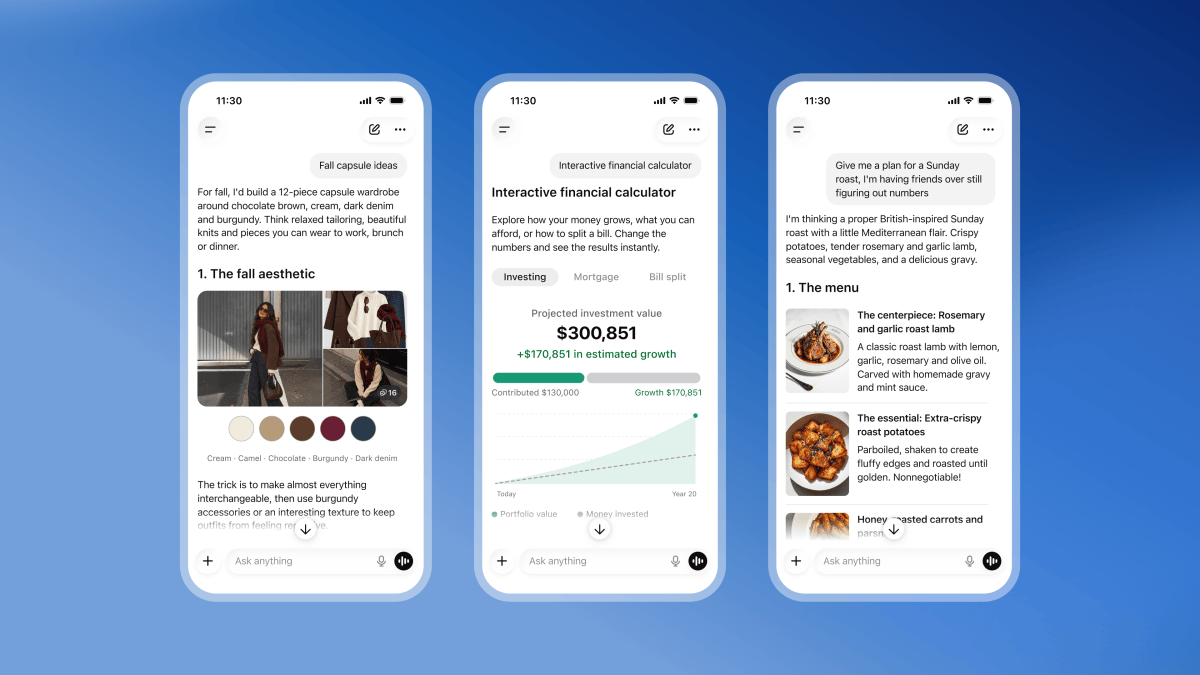 ChatGPT is getting a lot more visual, with the launch of a new interface | TechCrunch