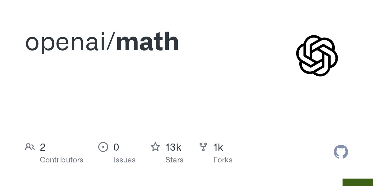Репозиторий openai/math