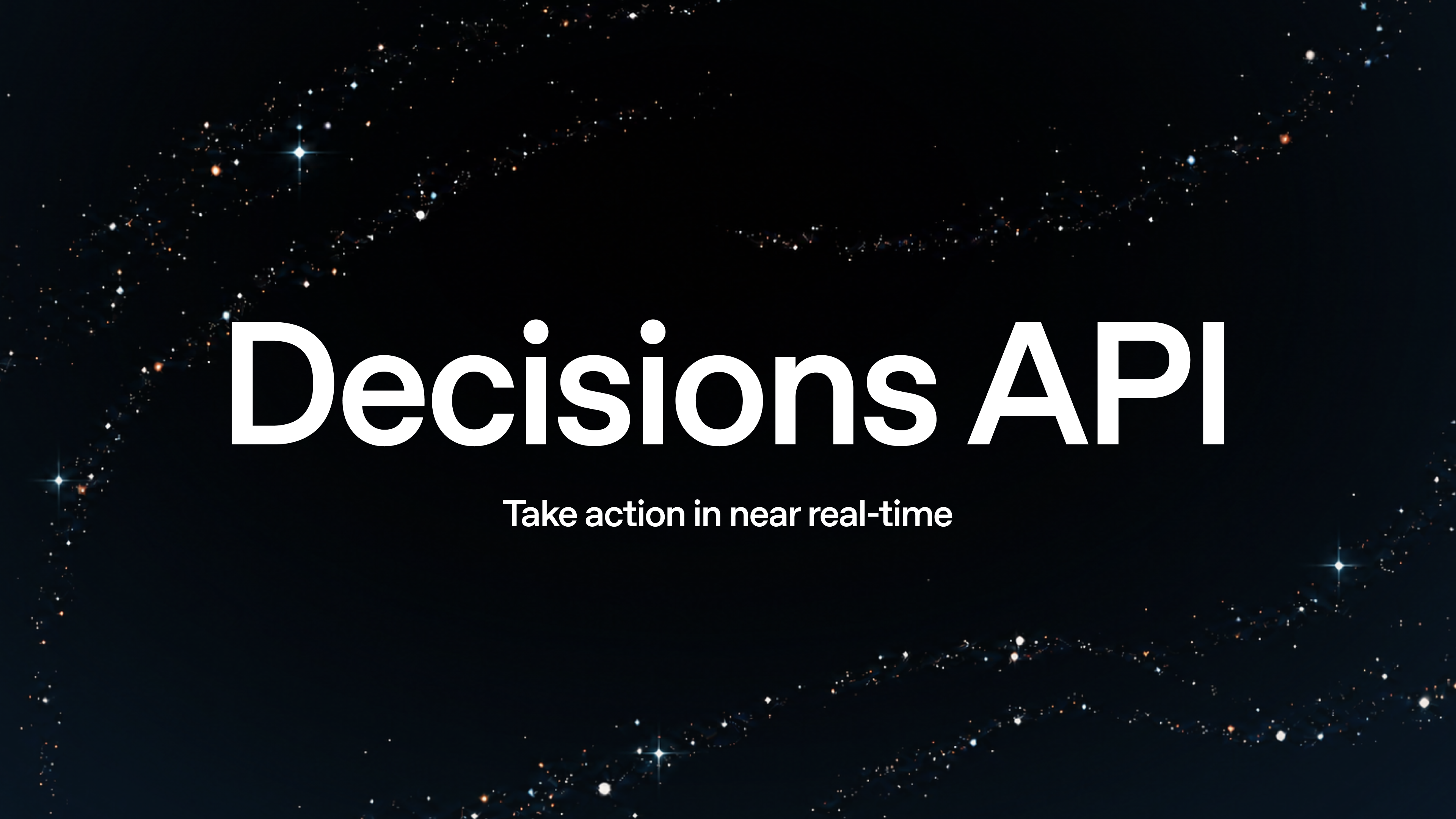 Decisions API для быстрых решений